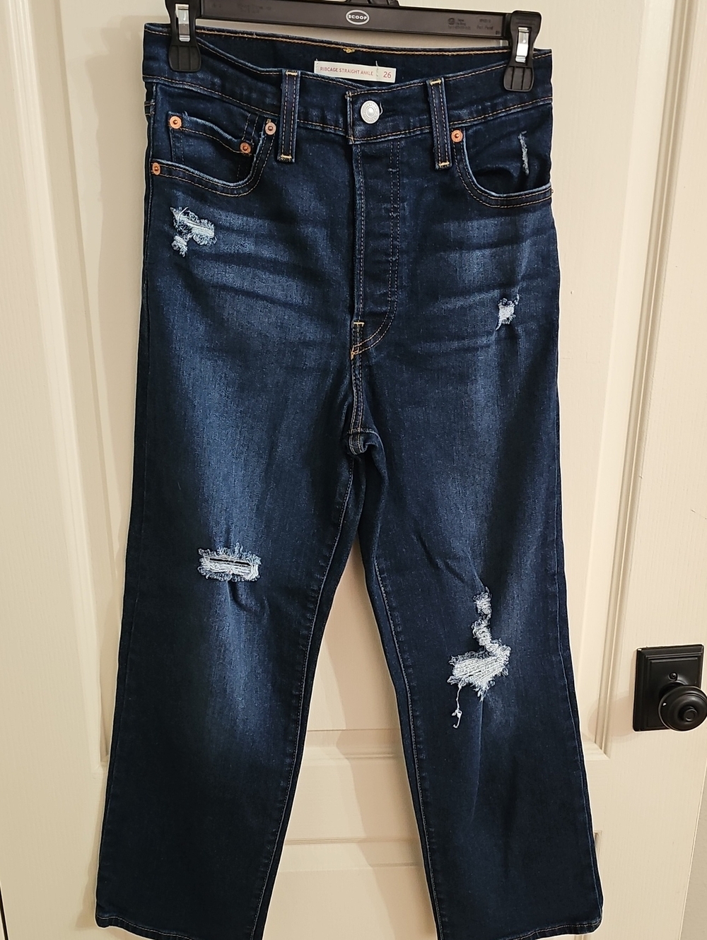 Levis Dark Blue Distressed Women's Jeans Sz.26